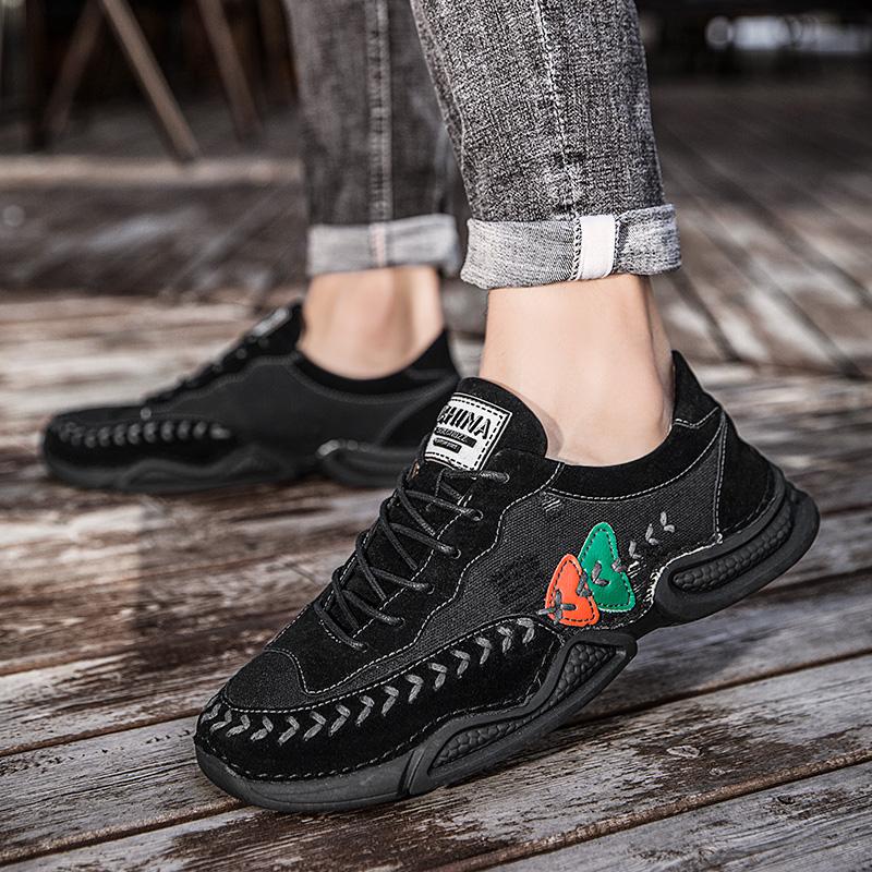 

Brand Men Casual Shoes Fashion High Quality Men Platform Sneakers Lightweight Outdoor Running Shoes Non Slip Men Tenis Shoes New 38 чёрный