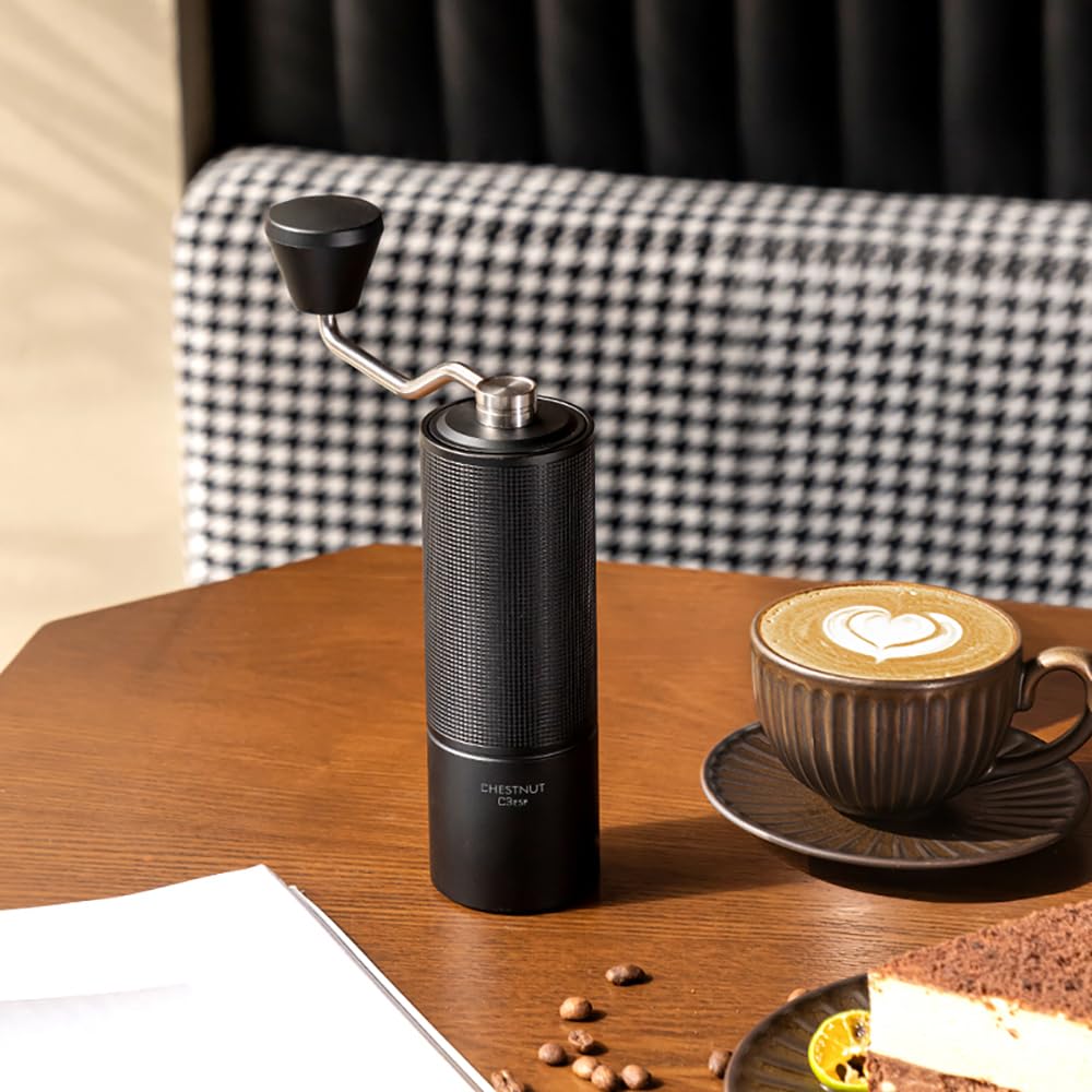 TIMEMORE C2 Fold Hand Coffee Grinder, Stainless Steel Mortar, Manual Mini Coffee Grinder, Adjustable Coarseness, Foldable, Easy To Clean, Diamond
