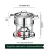 Chuangxingfa Commercial Stainless Steel Alcohol Hot Pot Stove Set