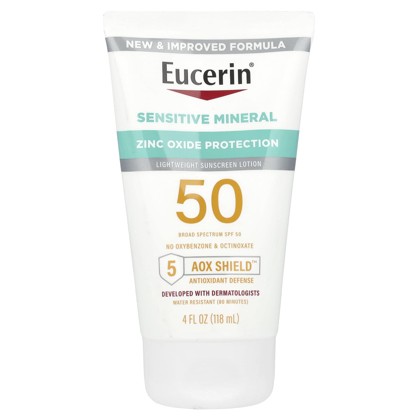 

Чувствительный минеральный, Легкий солнцезащитный крем, Spf 50, 118 мл(4 жидких унции)