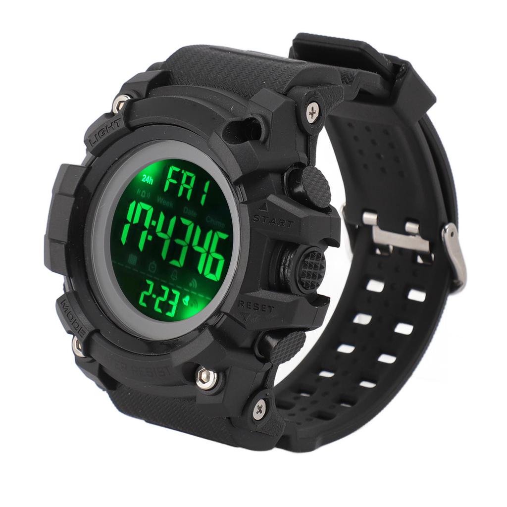 Digital Sports Watch 50m Waterproof Alarm Clock Electronic Watch with Luminous Light Calendar