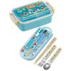 Skater Children's Bento Box, 450ml, with a Soft Dome-Shaped Lid, Single Tier, Made in Japan, Toretans and Hapidanbu, Boys' (RBF3ANAG-A)