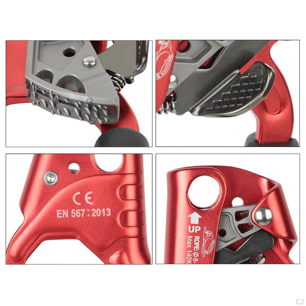 Steigklemme Legierung Langlebig Tragbar Leicht Ergonomisch für Bergsteigen 8~12mm Seil, Klettern, Baumpfleger ,