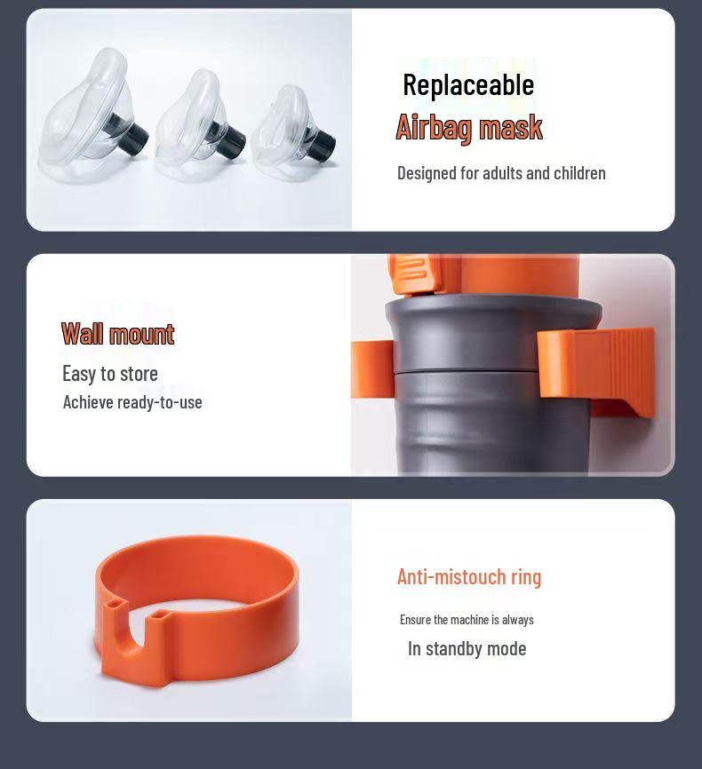 Dispositivo Antiasfissia Completamente Automatico Heimlich: Aspiratore Faringeo Portatile per il Soccorso da Soffocamento nei Bambini