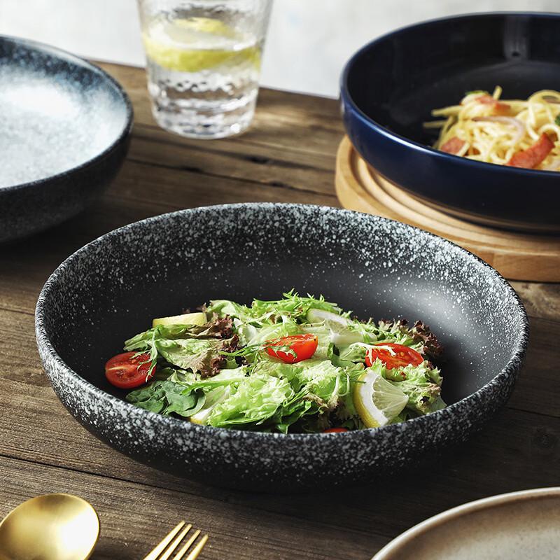 ZISIZ 10-inch Deep Ceramic Soup Plate