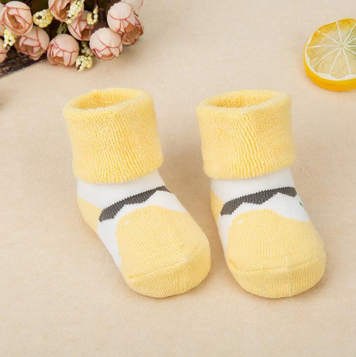 21 Color Baby Socks Boy Girl Winter Cute Bear Puppy Newborn Kids Children Infant Toddler Terry Warm Slipper Striped Star Dot