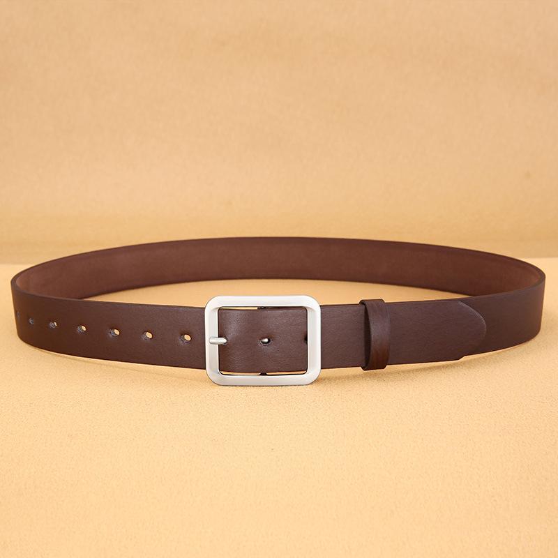 Korean Style Men PU Belt Needle Buckle Japanese Buckle Casual Jeans Belt Fashion Durable