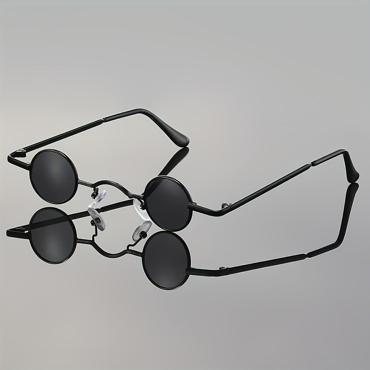 

1PC 1 pair of small frame fashionable round sunglasses, street, photo props, unisex, daily casual decoration glasses