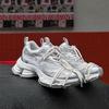 Lin Yun platform dad shoes women's new mesh versatile height-increasing silver casual sports shoes