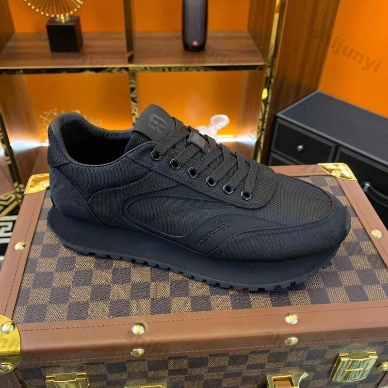 Fashion Men's Vintage Running Shoes 2025 Summer Soft Sole Breathable Mesh Sneakers Fashion Lace Up Lightweight Comfortable Casual Shoes