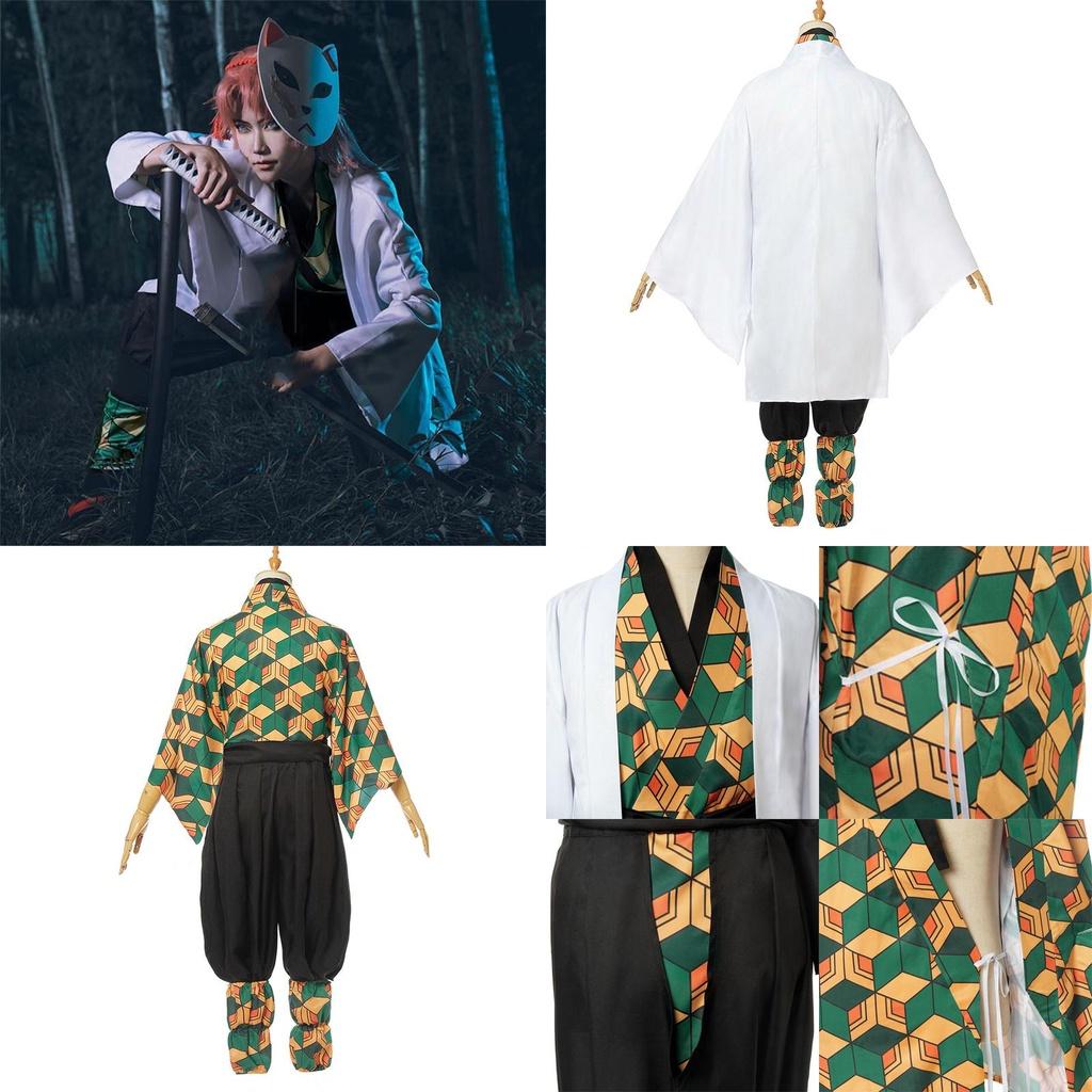 Demon Slayer Kimetsu No Yaiba Sabito Cosplay Kostüm Exquisites Kimono Umhang Set Für Fans