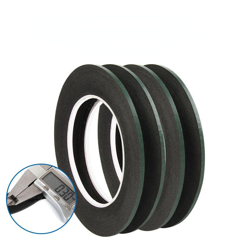 2-5mm 300CM Green Membrane Foam Black Double Sided Tape Non-marking Ultra-thin Waterproof Resistant Tape for Mobile Phone Repair
