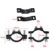 Handlebar Cycling Clip Clamp Bike Flashlight Torch Mount Dual M5 M6 Mounting Screw LED Head Front Light Holder Clip CNC Optional