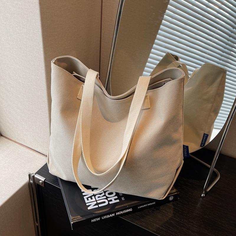 Canvas-Tasche mit großer Kapazität Umhängetasche Retro-Tragetasche Arbeits-Pendler-Studenten-Klassentasche Frauen