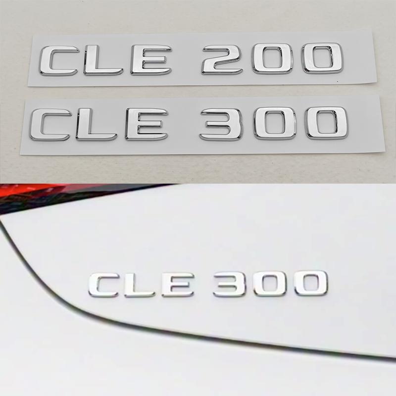 3D ABS Car Letters Logo CLE200 CLE260 CLE300 CLE450 Badge Rear Trunk Emblem Decals For Mercedes Benz CLE Class Auto Tail Marking