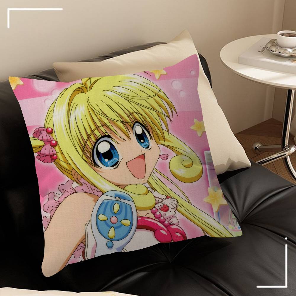 Anime M-Mermaid Melody Pichi Pichi Pitch   Cushion Cover Inches Farmhouse Decor Home Throw Pillow Covers for Couch Decorations
