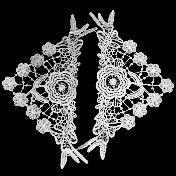 Water-soluble lace embroidery three-dimensional embroidery to flowers polyester silk hollow DIY lace accessories sleeve flowers trouser flowers