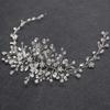 Bridal Crystal Irregular Women's Headband - Handmade Gold & Silver Yarn Evening Dress Hair Accessory