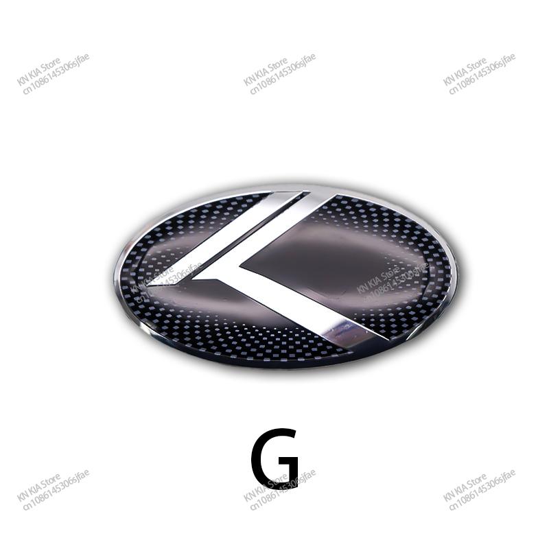 ISFR5 For KIA EV6 Sorento Niro Stinger Ceed Carnival K5 K9 Soul Carens VQ Caden Car Logo Steering Wheel Decoration Sticker Accessories