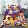 New Lucky Star 3D Print Anime Girl 3 PCS Duvet Cover Set Fashion Bedding Sets Comforter Duvet Cover Pillowcase Home Textiles