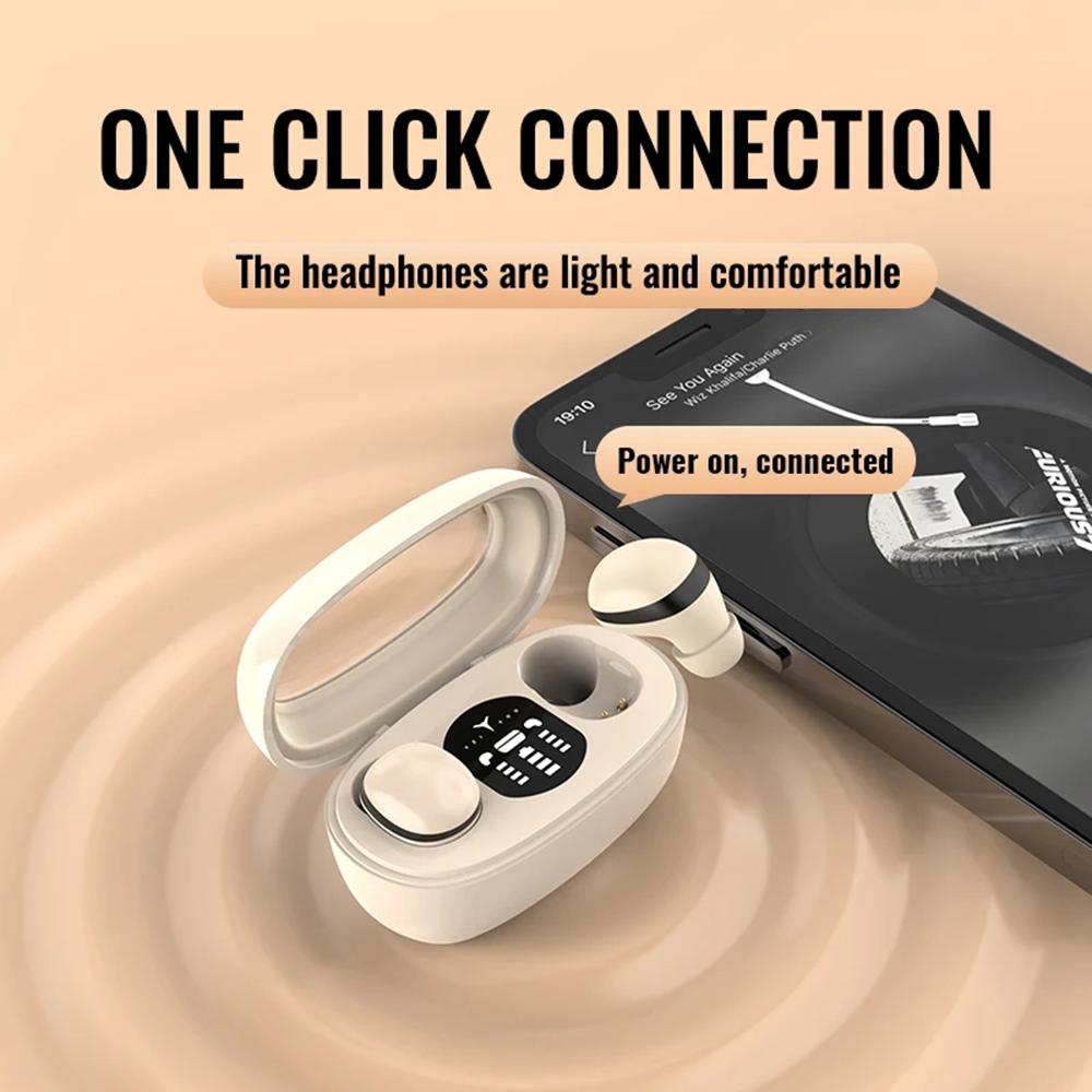 Mini Invisible Headphones TWS Bluetooth 5.3 Earphones Wireless Heasets HIFI Stereo Noise Reduction Earbuds For iPhone Xiaomi