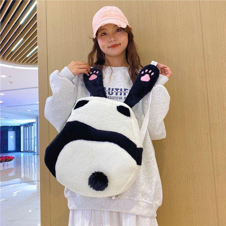 ins large capacity cartoon cartoon backpack female cute neutral backpack doll bag plush versatile girls schoolbag