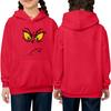 Children's Long-sleeved Loose-fitting Pullover Hoodie With Drawstring And Solid Color