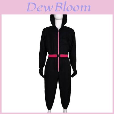Squid Game Popular Movie Halloween Costume For Kids With Cotton Blend Fabric Cosplay Suit