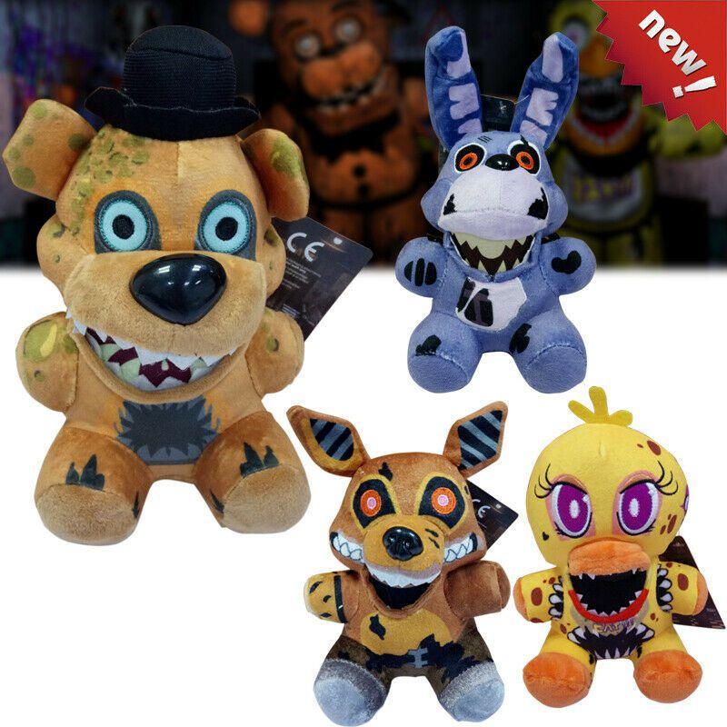 Entzückende Five Nights At Freddy's Plüschtiere mit Chica, Bonnie, Foxy und Freddy für Kinder