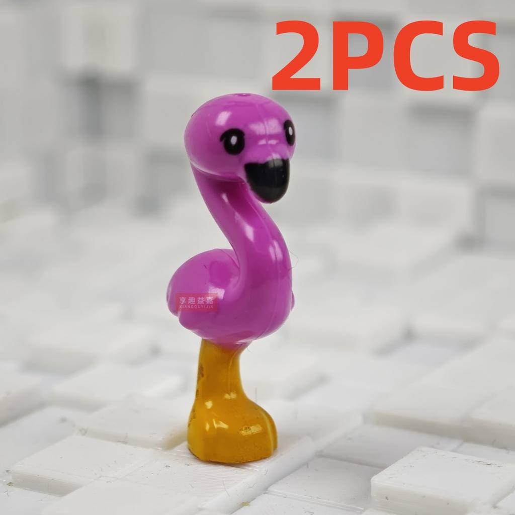 MOC City Animal Building Block Figures Eagle Owl Panda Parrot Seagull Penguin Zoo Fram Horse Pig Accessories Bricks Toy Gift