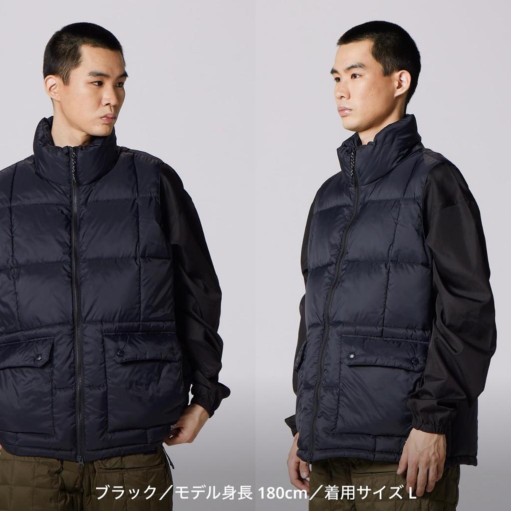 Taion Down Vest 002VZMT Dark Blue-Green