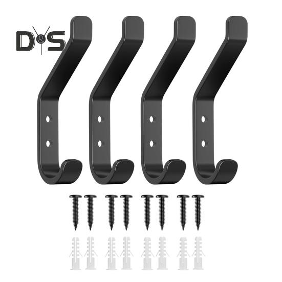 

Настенный крючок для вешалки для шляп Прочная несущая способность Устойчива к ржавчине Простая установка Дугообразный дизайн Универсальное использование Крючок для одежды 4pcs