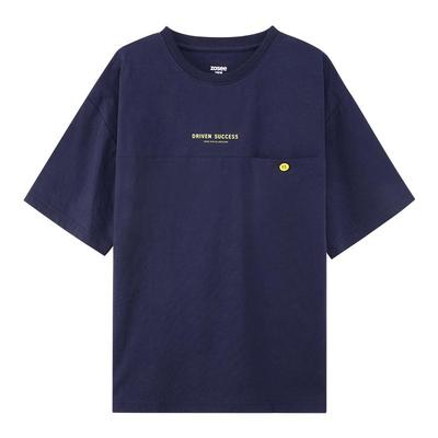Boy's Breathable Casual Pocket Short Sleeve T-Shirt