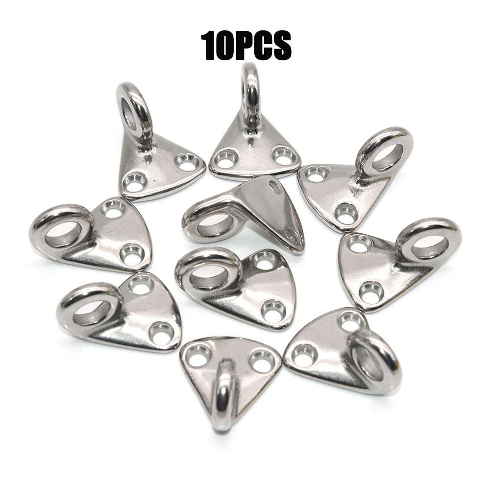 

10Pc/lot Boat Marine 316 Stainless Steel Fender Hook Spring Clip Fender Eye Sail Tug Fending Hook Mini Marine Hardware 35mmX29mm