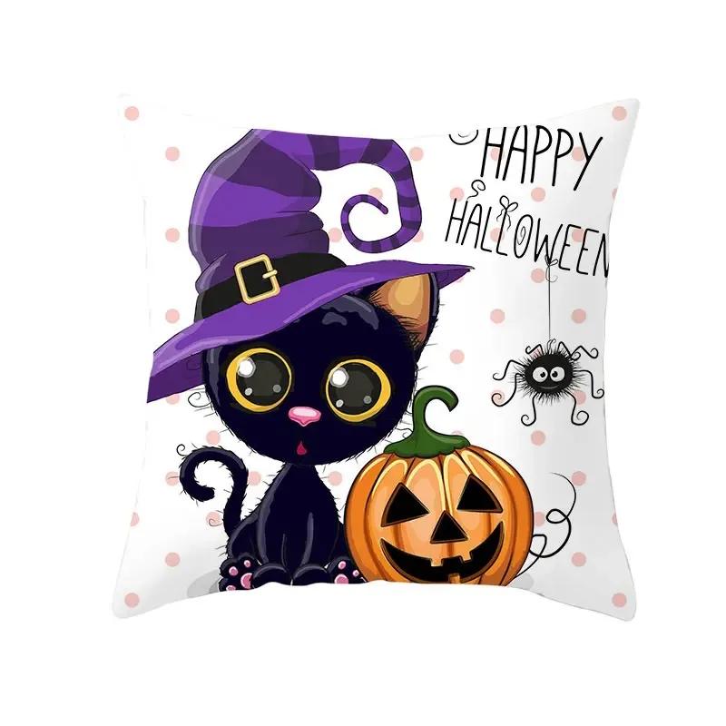 

Декоративная наволочка с мультяшным хоррор-принтом на Хэллоуин, гостиная, кабинет, диван, автомобиль 40x40cm