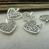 Vintage Alloy Heart Charm Pendant For Handmade Necklace Jewelry Accessories Lightweight Crafting Supplies