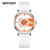 Sanda Nylon Strap Quartz Watch - Simple, Thin, Creative Dial, Waterproof, for Students and Sports