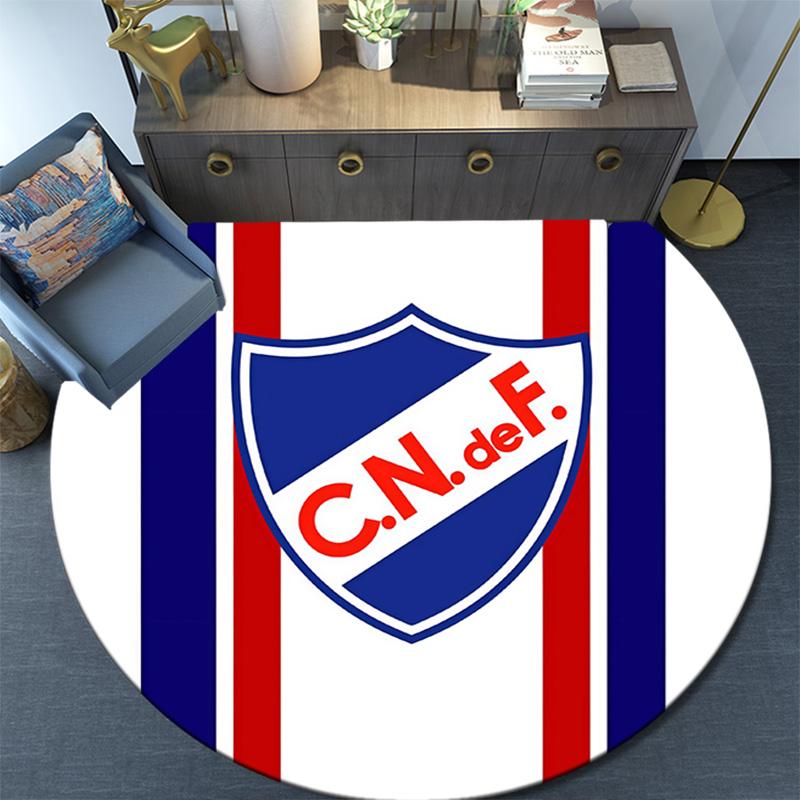 Club Atletico Independiente2 Round Area Rug,Carpet Rug for Living Room Bedroom Sofa Playroom Decor,Non-slip Floor Mat