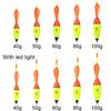 New Style Luminous Light Bobber Rotating Wing Eva Foam Ball Boia Fishing Night Float