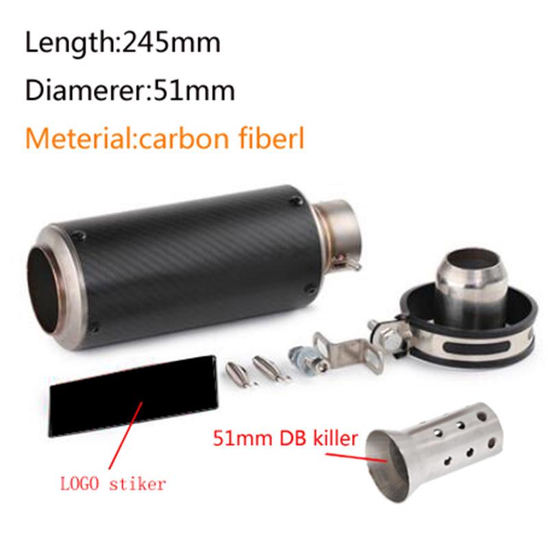 Universal SC Street Motorcycle Exhaust Tailpipe for Yamaha, Kawasaki, Honda