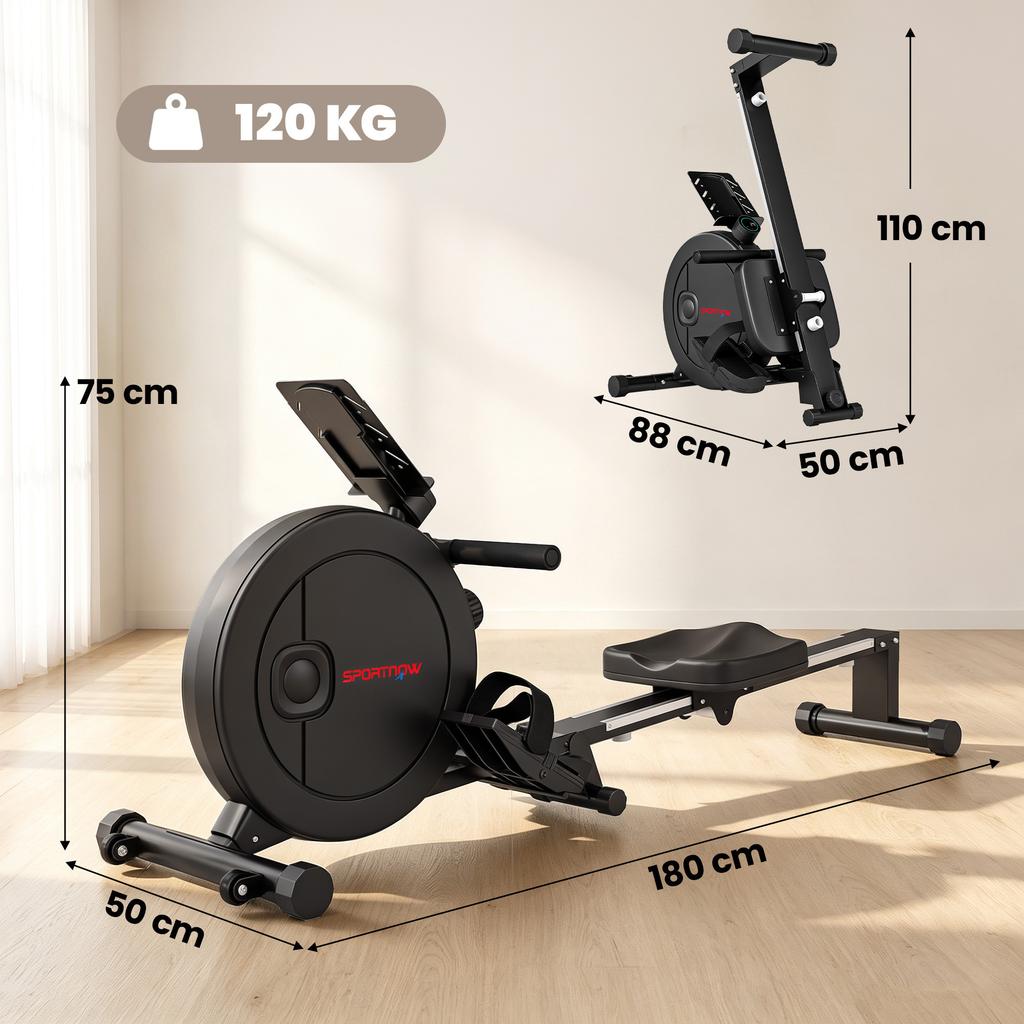 Indoor Rowing Machine, 16 Resistance Levels