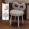 Light Luxury Influencer Makeup Stool & Dressing Chair - Cream Style