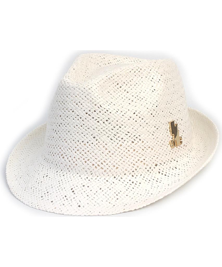 Yunibeosyeolkemiseuteuli Bu Swing Simple White Fedora Summer Hat
