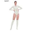 AquaSwirl 2mm Neoprene Split Wetsuit for Snorkeling , Sexy Stand Collar Full Sleeve Suit with Front Zipper