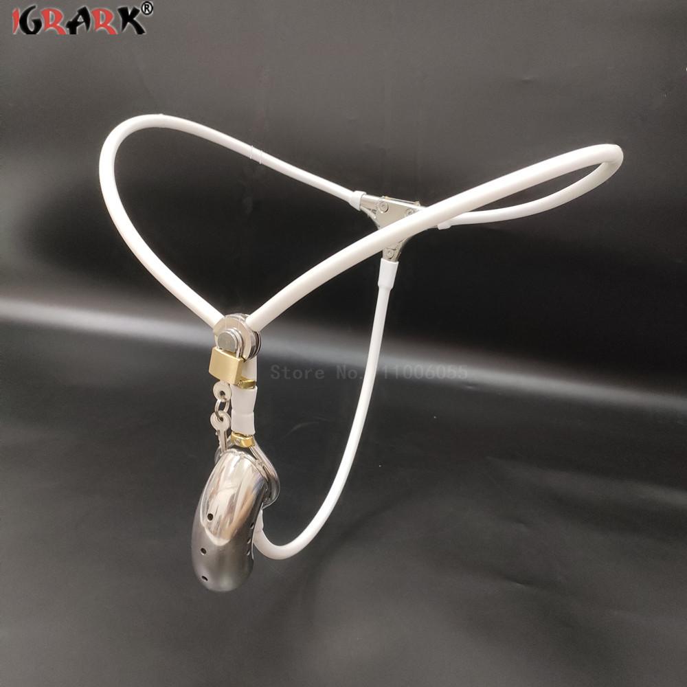 Leichter Keuschheitsgürtel für Männer, Unterwäsche, Peniskäfig aus Metall, Penishülle, BDSM-Bondage-Ausrüstungsset, Spiele für Erwachsene, Erotisches Sexspielzeug für Männer