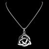 Aesthetic Hollow Infinity Trinity Knot Pendant Necklace for Women Men Stainless Steel Witch Celtic Irish Knots Chain Jewelry