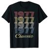 Funny 47th Birthday Gift 1977 Classic Retro T Shirts Graphic Cotton Streetwear Short Sleeve Summer Style T-shirt Clothing