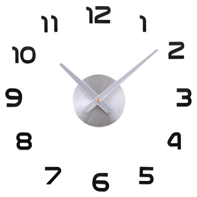 Factory Direct 3d Frameless Acrylic Diy Wall Clock Modern Luminous 3d Wall Stickers For Living Room Bedroom Office Mute Decor Wa