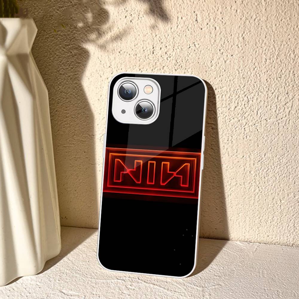 

1pc Rock Band Nine I-Inch N-Nails For IPhone 14 13 12 Mini 11 Pro XS Max X XR 14 Plus Tempered Glass Cover iphone 13