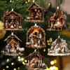 7-Piece Christmas Decoration Set - Nativity-themed Decor for Home and Holiday Parties Christian New Year Decor Car Interiors